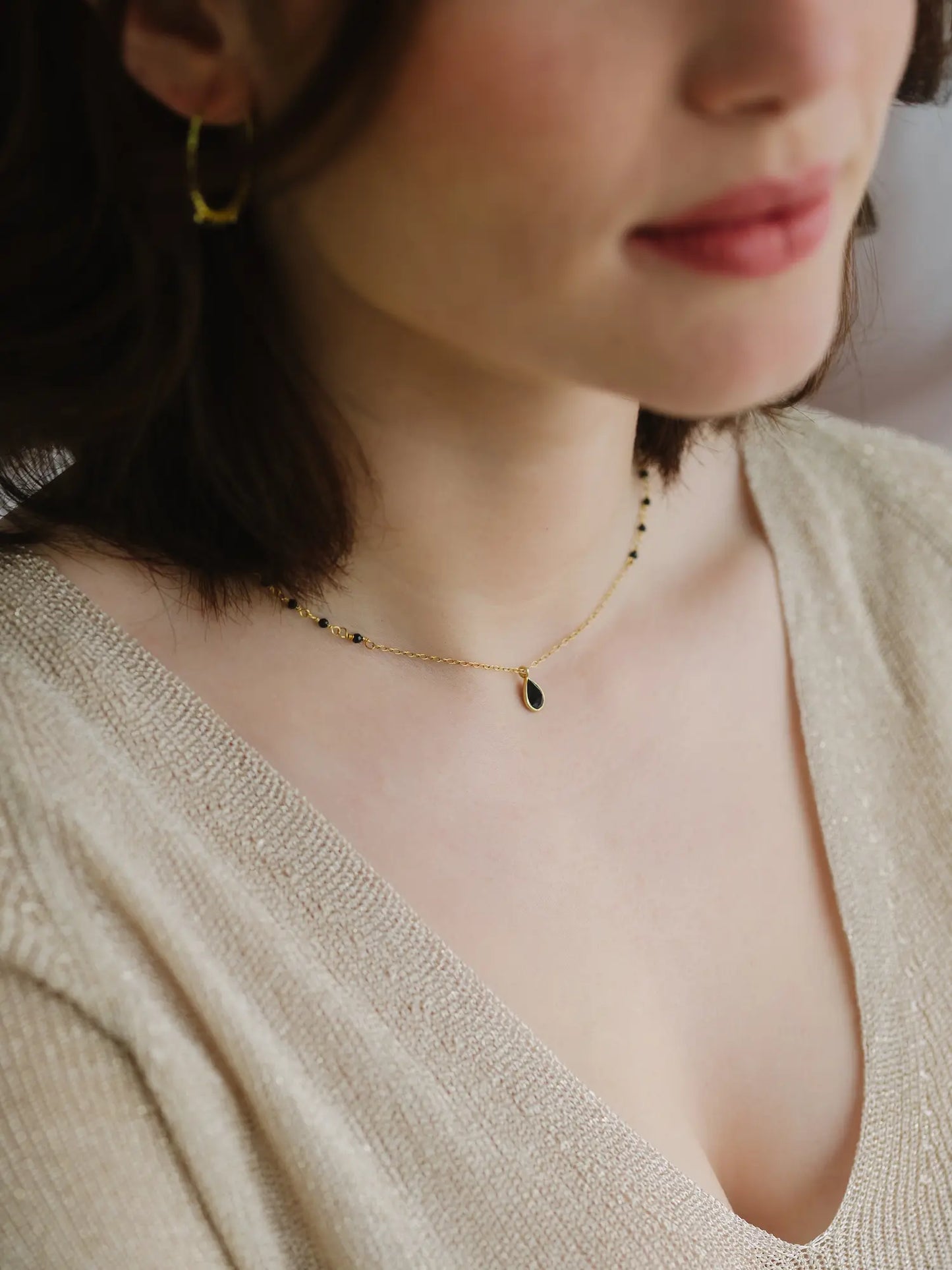 Collar Etnia de Espinela Negra