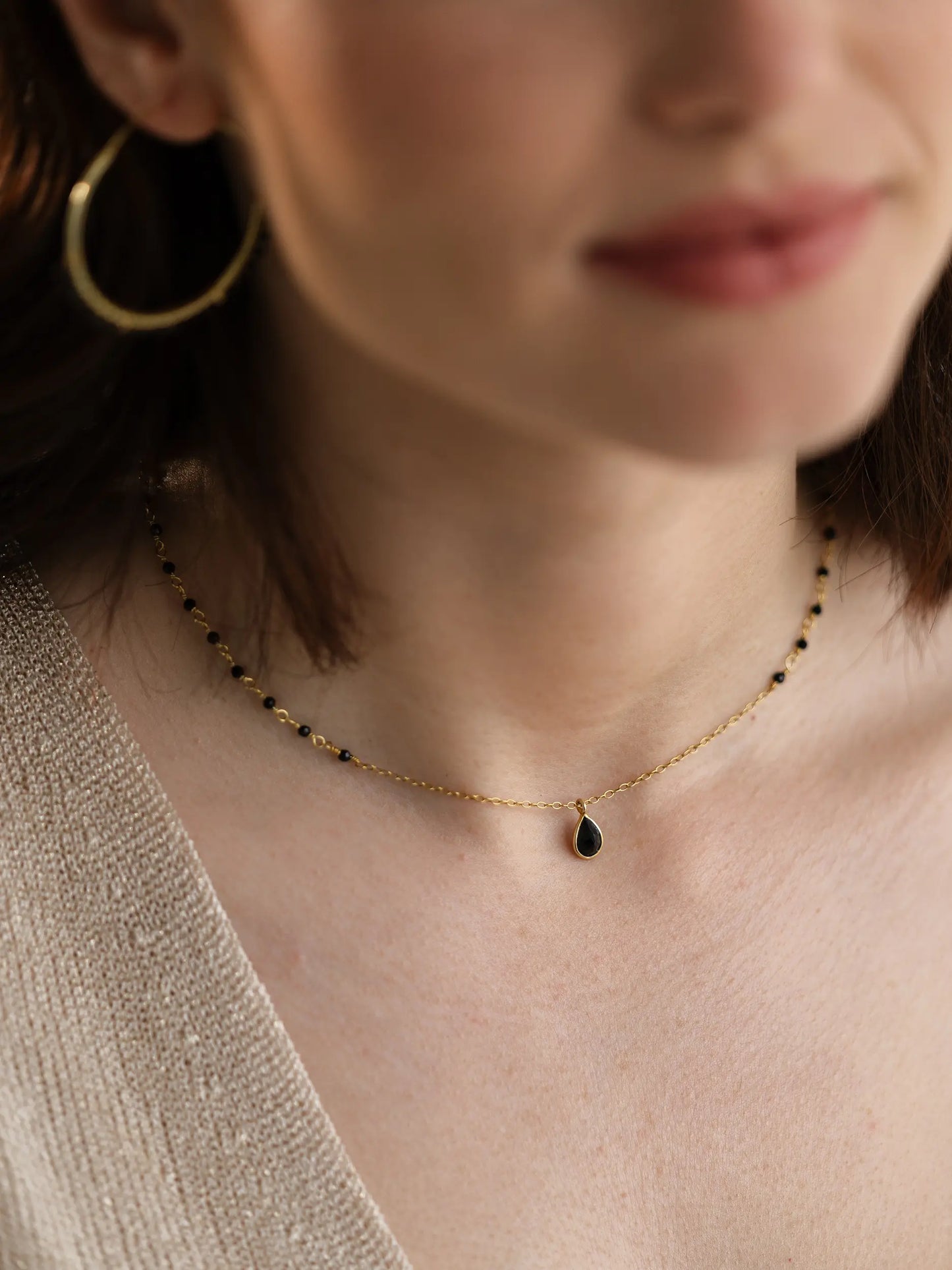 Collar Etnia de Espinela Negra
