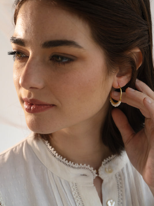 Pendientes de Perlas naturales de agua dulce