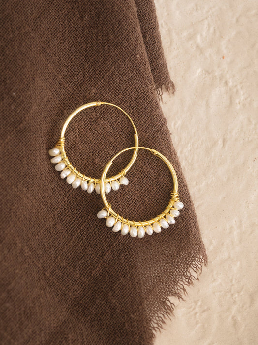 Pendientes de Perlas naturales de agua dulce